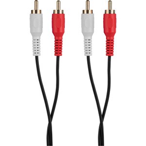 Main product image for Dual RCA M/M Double Shielded Audio Cable 6 ft. with OFC Conductors and Gold Plated Connectors240-1006